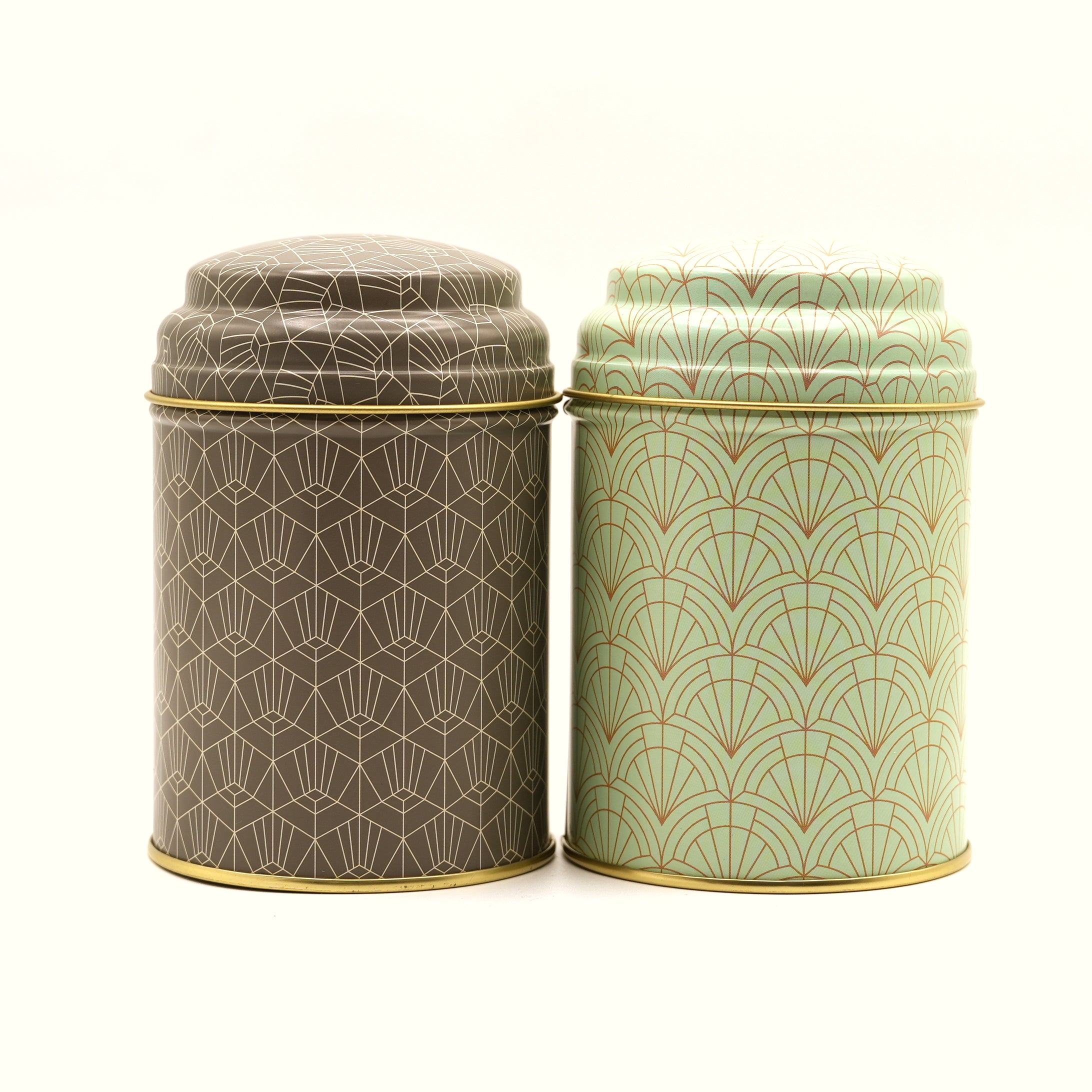2-er Set Teedosen Art Déco