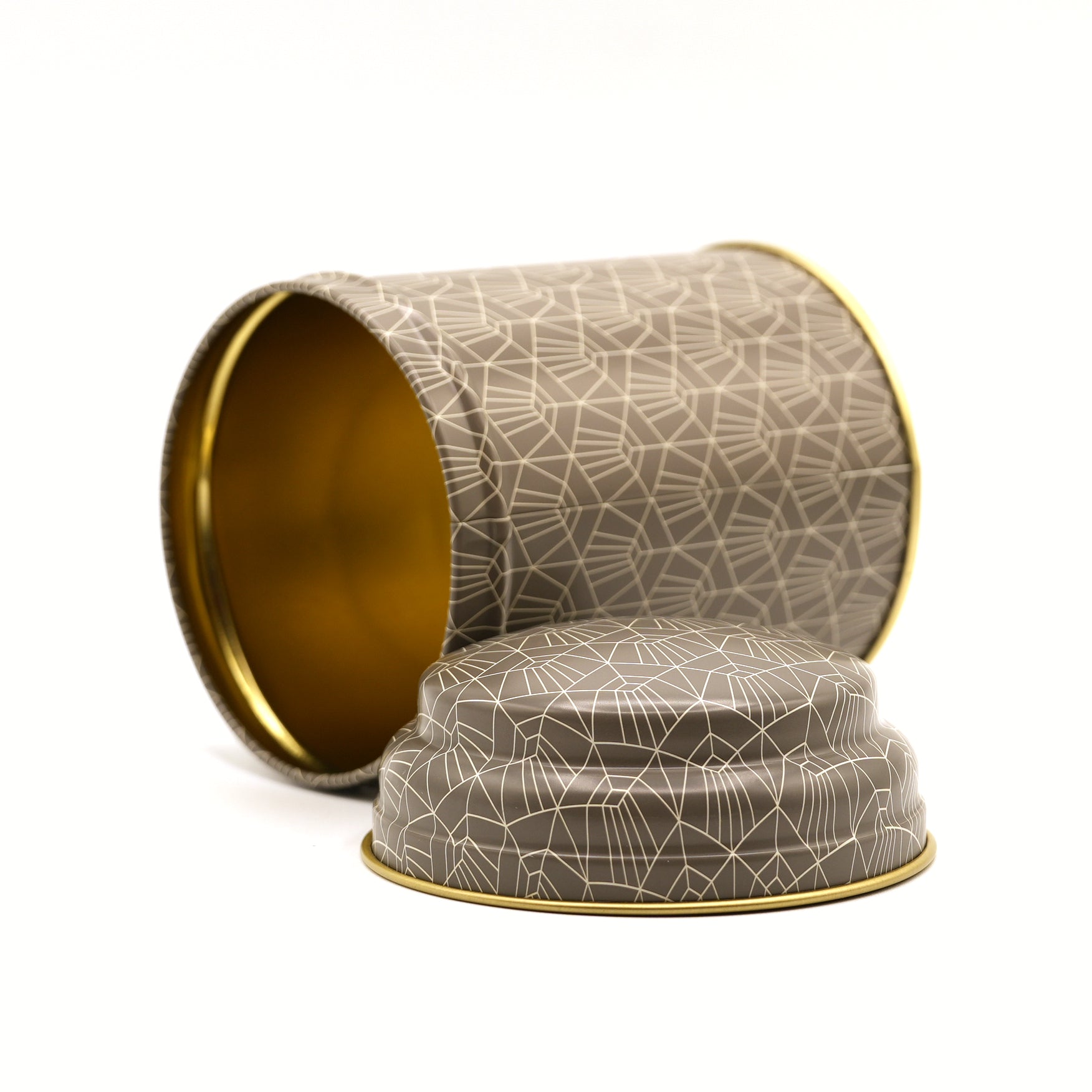Teedose Art Déco, braun-gold (125 g)